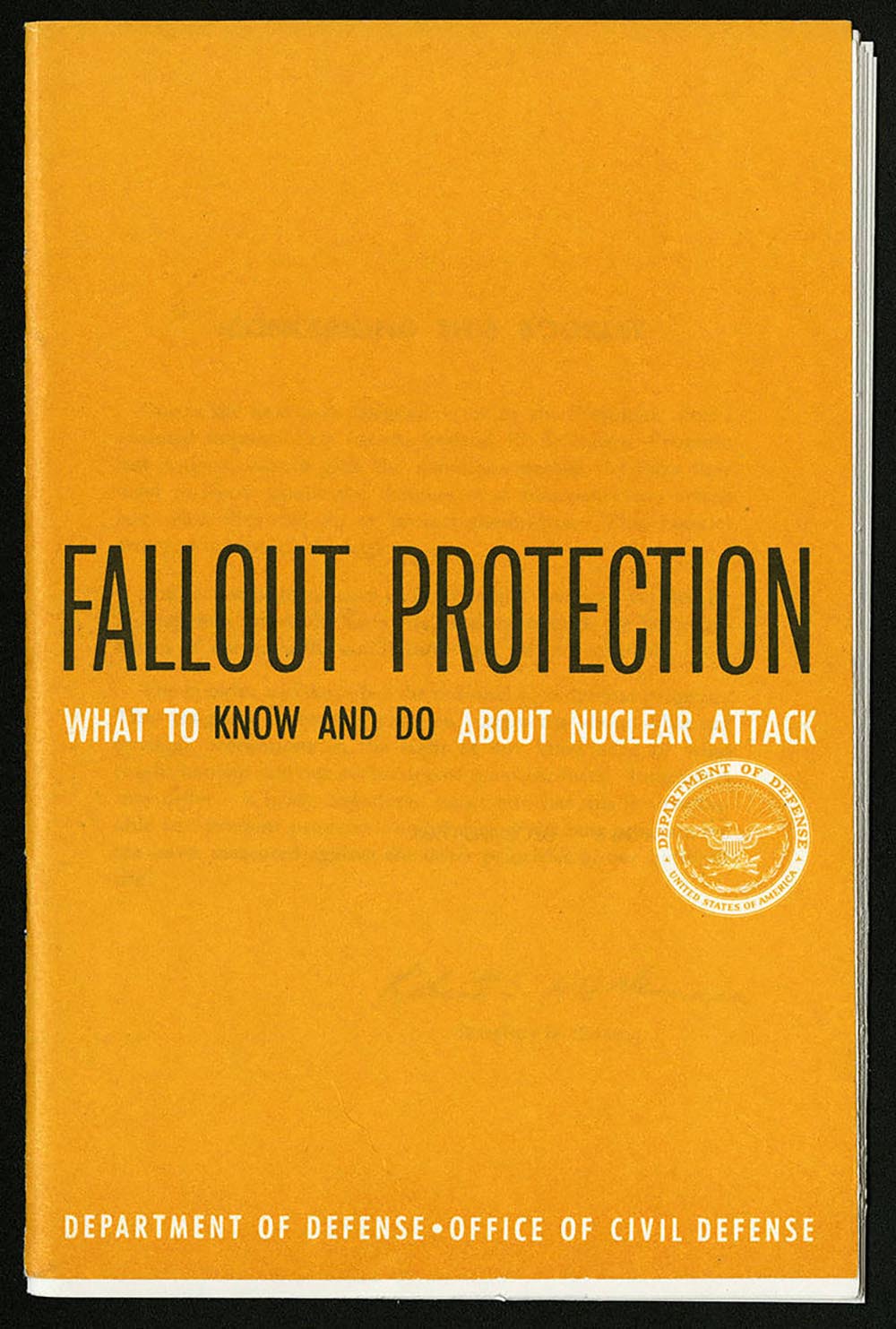 Publication issued by the Office of Civil Defense to educate Americans about the threat of nuclear attack during the Cold War